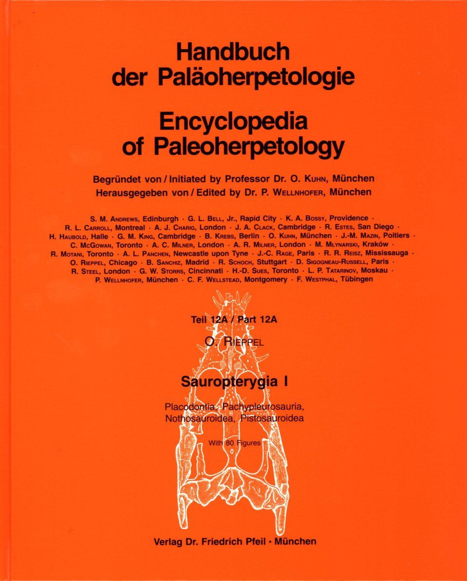 Encyclopedia of Paleoherpetology, Part 12A: Sauropterygia I