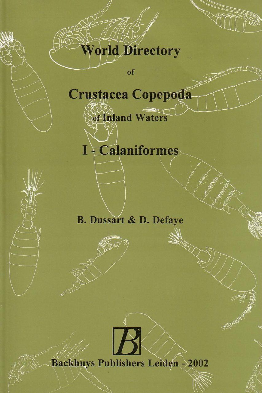 World Directory of Crustacea Copepoda of Inland Waters, Volume 1