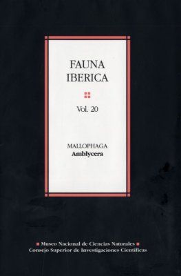Fauna Ibérica, Volume 20: Mallophaga: Amblycera