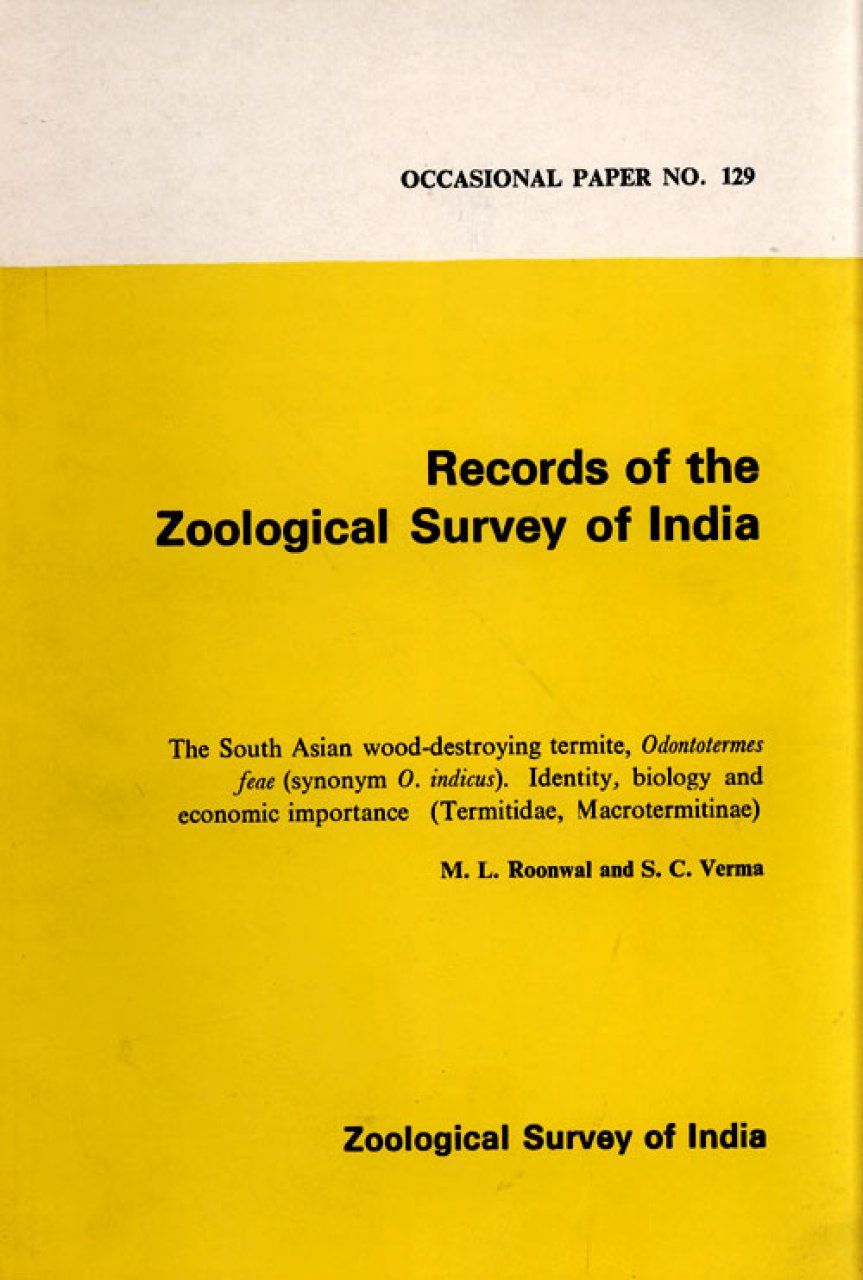 The South Asian Wood-Destroying Termite, Odonotermes Feae