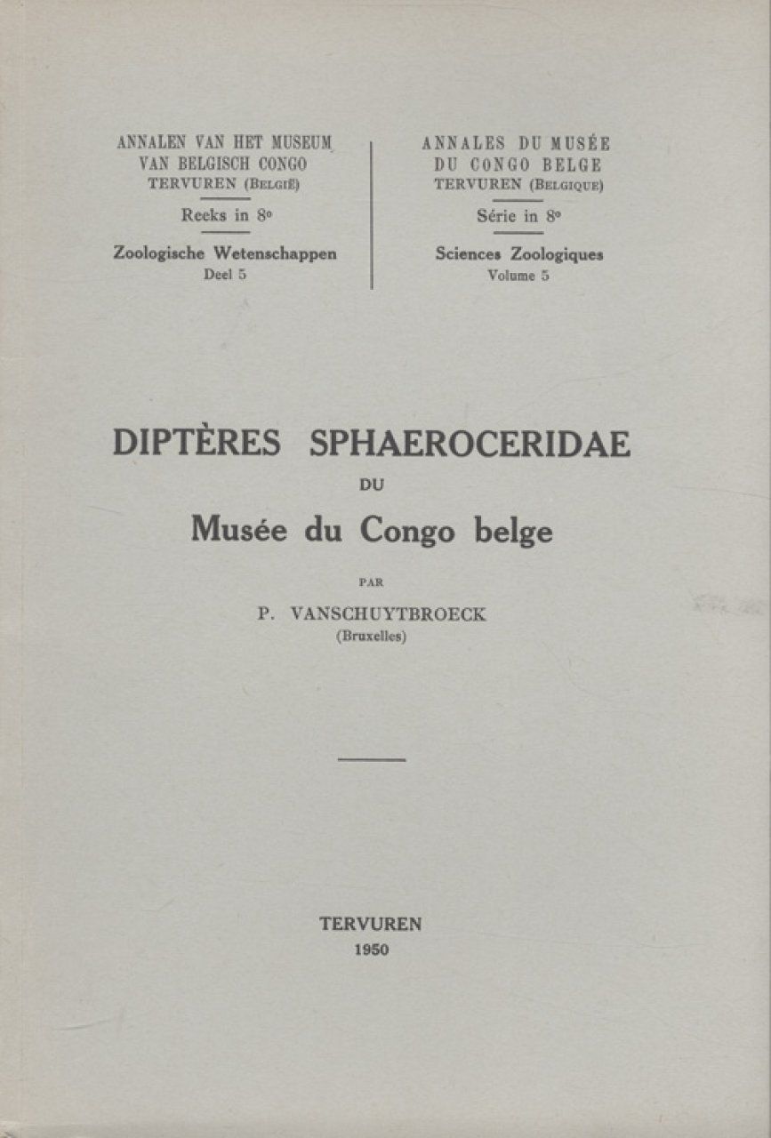 Diptères, Sphaeroceridae du Musée du Congo Belge