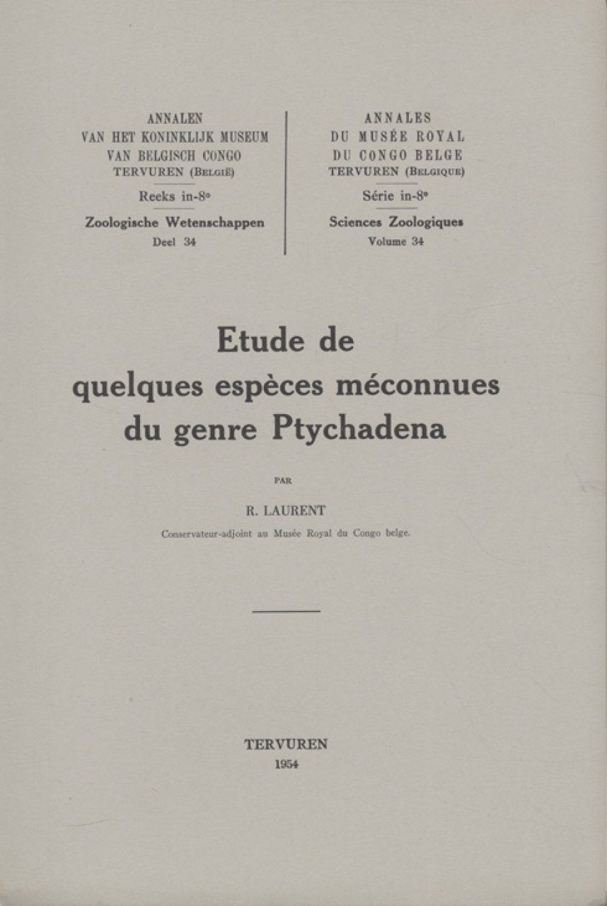Étude de Quelques Espèces Méconnues du Genre Ptychadena [Study of Some Unknown Species of the Genus Ptychadena]
