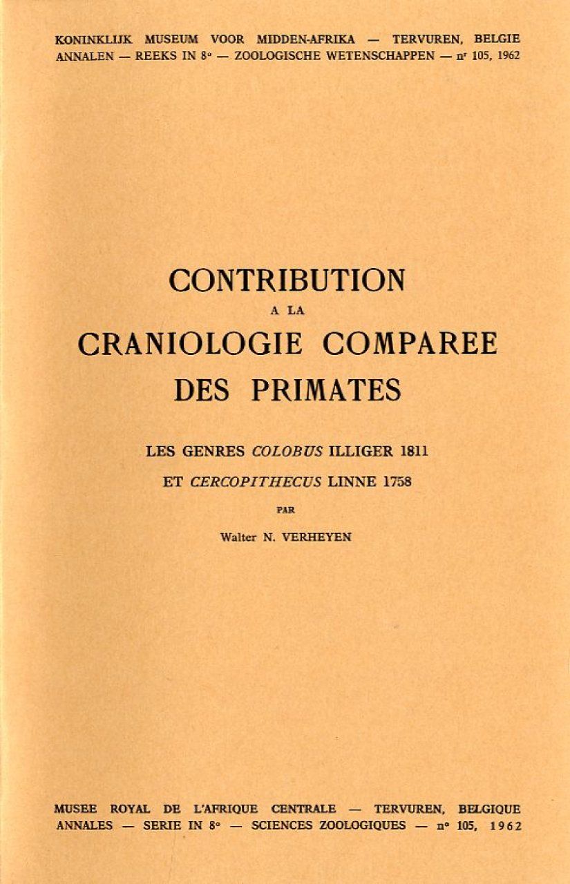 Contribution à la Craniologie Comparée des Primates