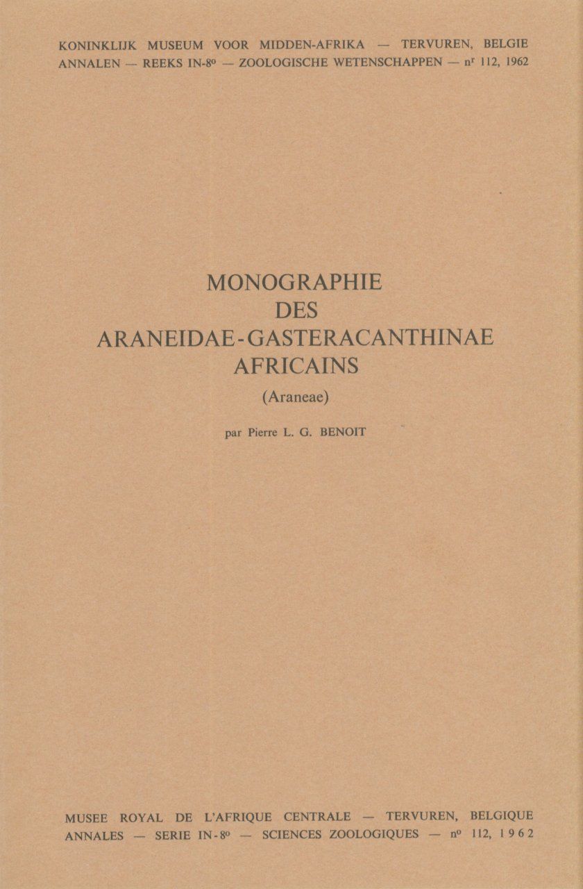 Monographie des Araneidae Gasteracanthinae Africains (Araneae) [Monograph of the African Araneidae Gasteracanthinae (Araneae)]