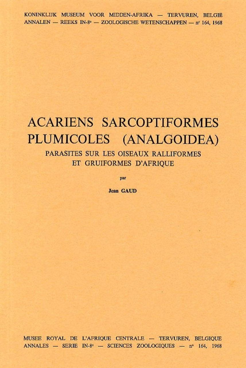 Acariens Sarcoptiformes Plumicoles (Analgoidea) [French]
