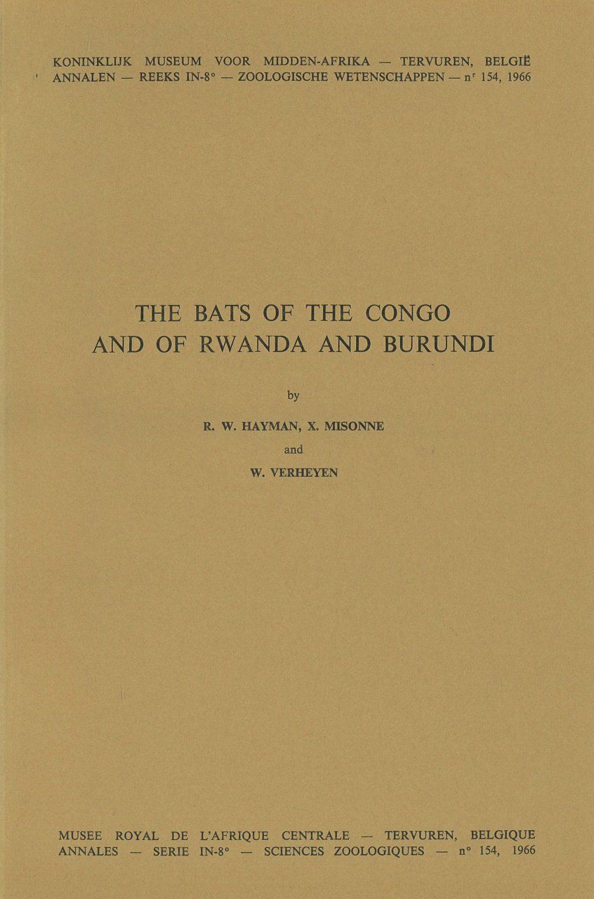 The Bats of the Congo and of Rwanda and Burundi