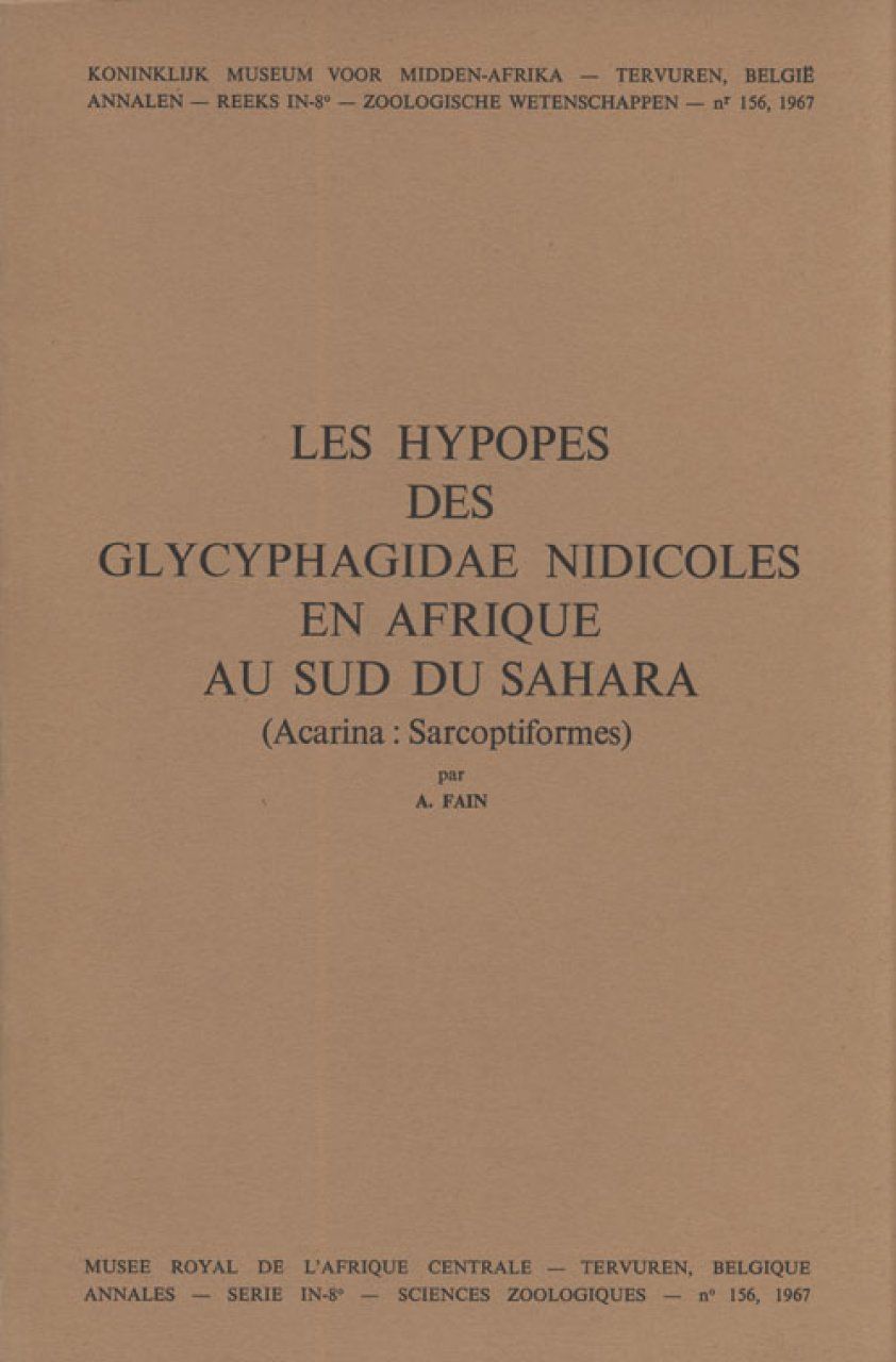 Les Hypopes des Glycyphagidae Nidicoles en Afrique au Sud du Sahara (Acarina: Sarcoptiformes) [Hypopes of Nidicolous Glycyphagidae in Africa South of the Sahara (Acarina: Sarcoptiformes)]