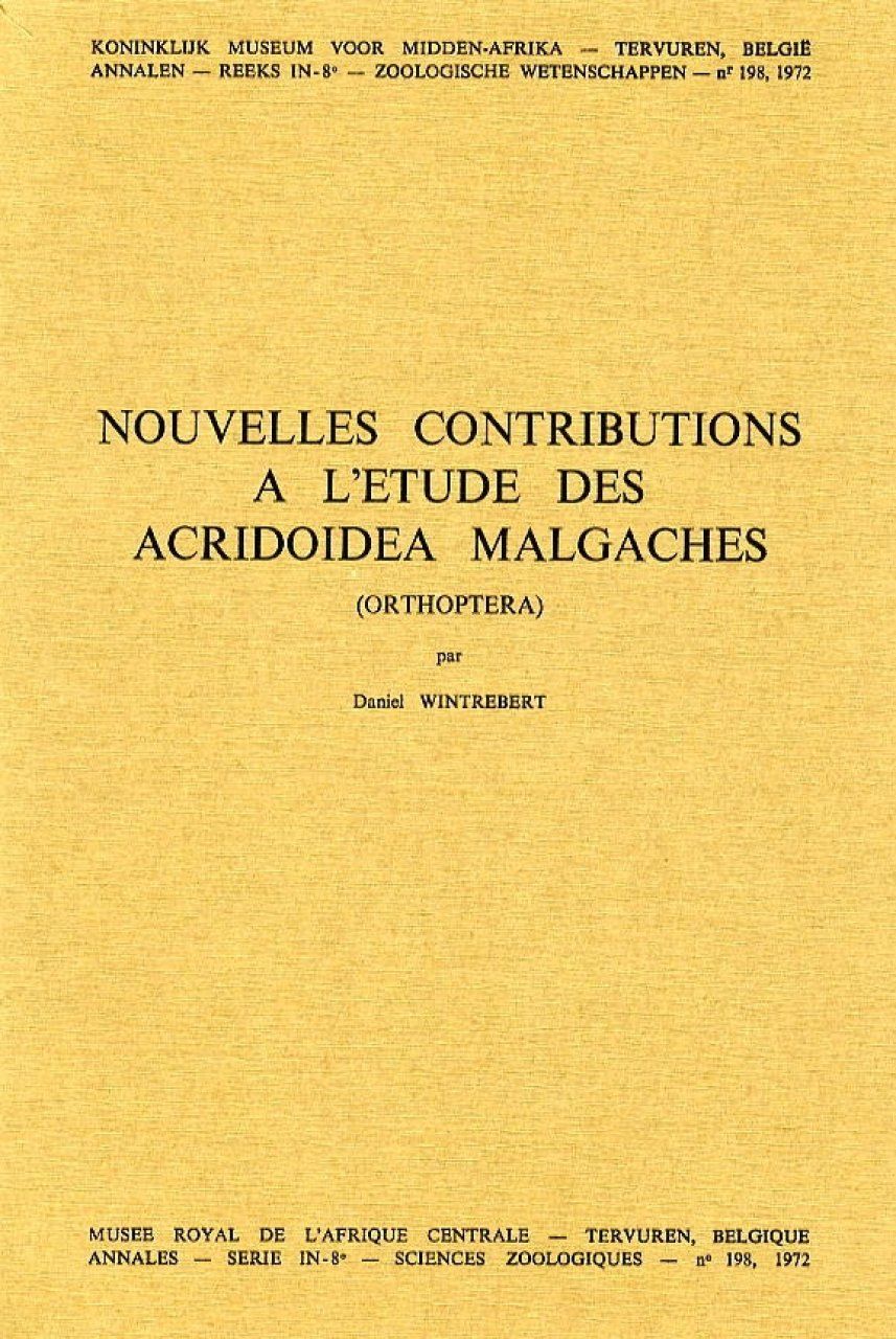 Nouvelles Contributions à l&#039;Etude des Acridoidea Malgaches (Orthoptera)