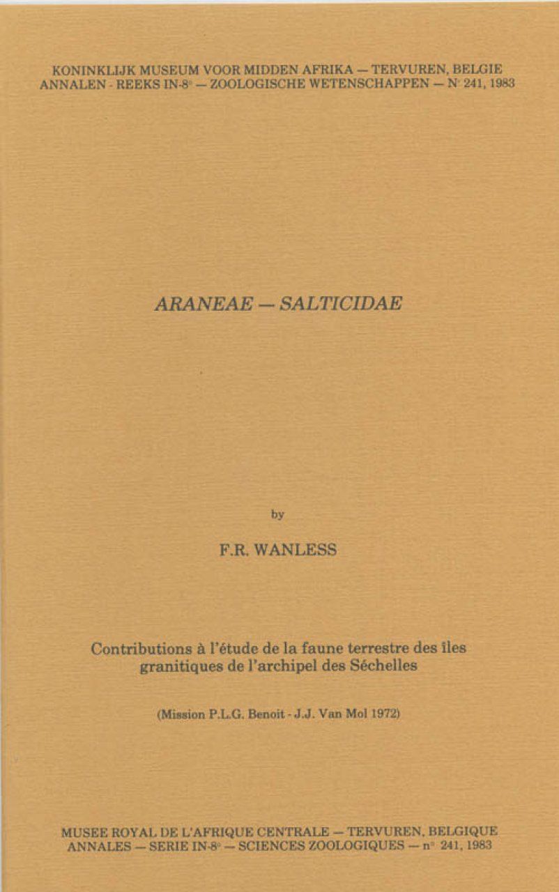 Araneae - Salticidae: Contributions à l&#039;Étude de la Faune Terrestre des Îles Granitiques de l&#039;Archipel des Séchelles [English]