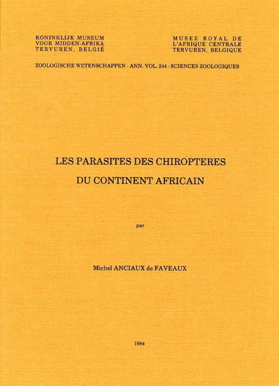Les Parasites des Chiroptères du Continent Africain [Parasites of Chiroptera of the African Continent]