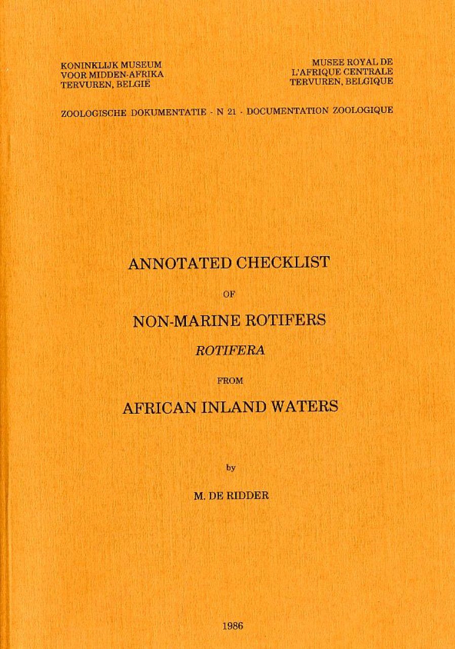 Annotated Checklist of Non-Marine Rotifers (Rotifera) From African Inland Waters