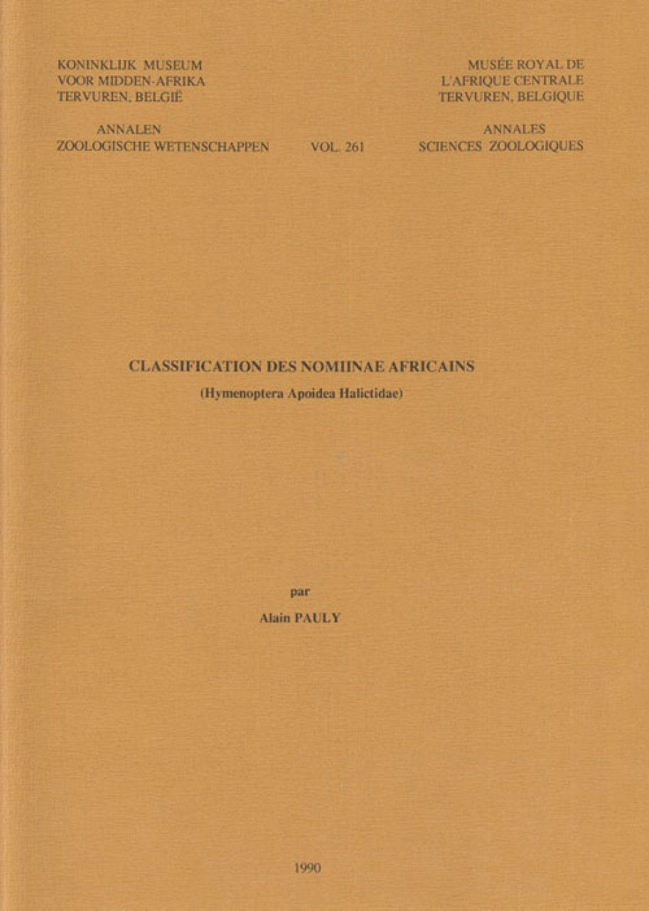 Classification des Nomiinae Africains
