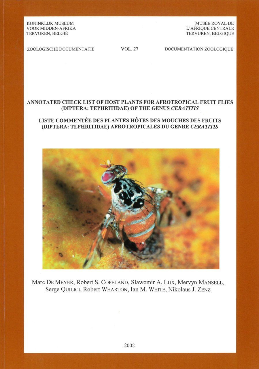 Annotated Check List of Host Plants for Afrotropical Fruit Flies (Diptera: Tiphritidae) of the Genus Ceratitis / Liste Commentée des Plantes Hôtes des Mouches des Fruits (Diptera: Tiphritidae) Afrotropicales du Genre Ceratitis