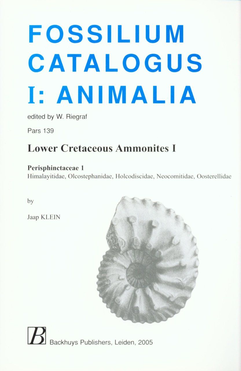 Fossilium Catalogus Animalia, Volume 139 [English]