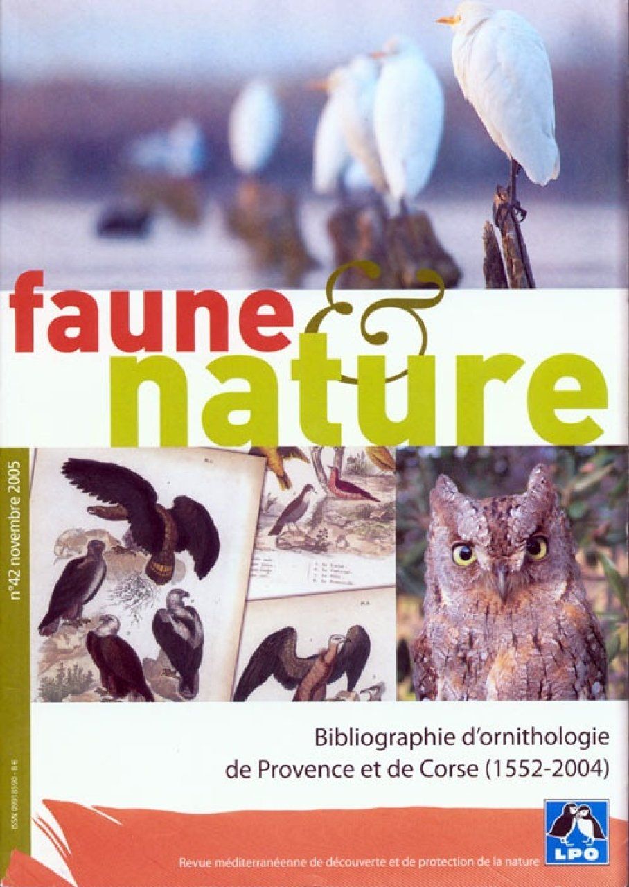 Bibliographie d&#039;Ornithologie de Provence et de Corse (1552-2004)