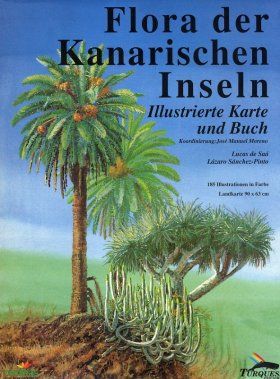 Flora der Kanarischen Inseln: Illustrierte Karte und Buch [Flora of the Canary Islands: Ilustrated Map and Book]