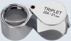 Singlet Loupe 21mm, 10x Hand Lens