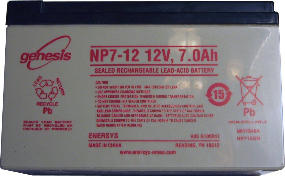 Rechargeable 12V 7Ah Sealed Battery