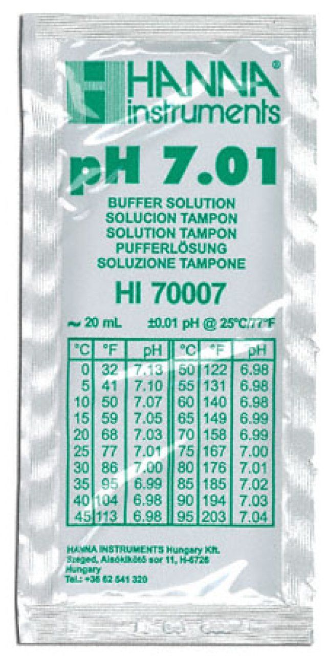 pH 7.01 Buffer Solution - 20ml sachets