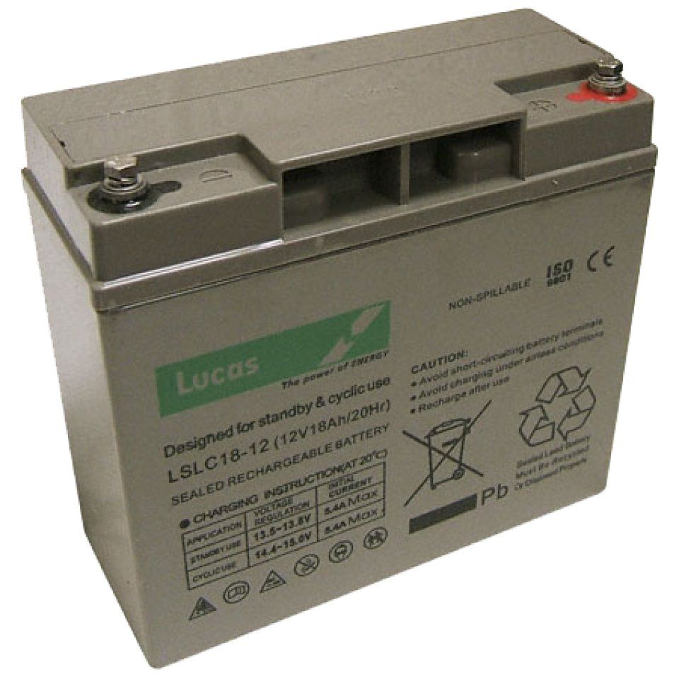 Lucas Rechargeable 12V 18Ah Battery