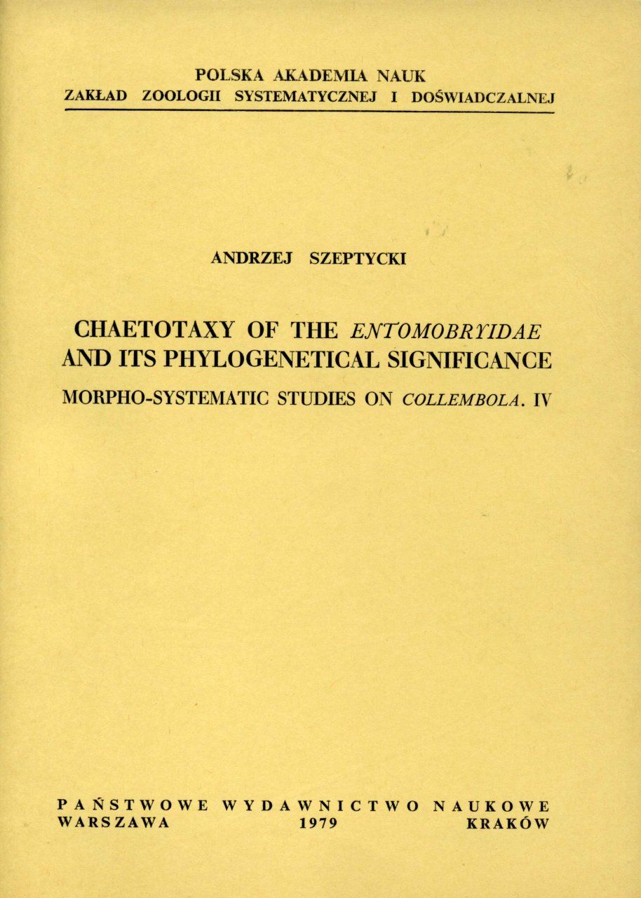 Morpho-Systematic Studies on Collembola IV