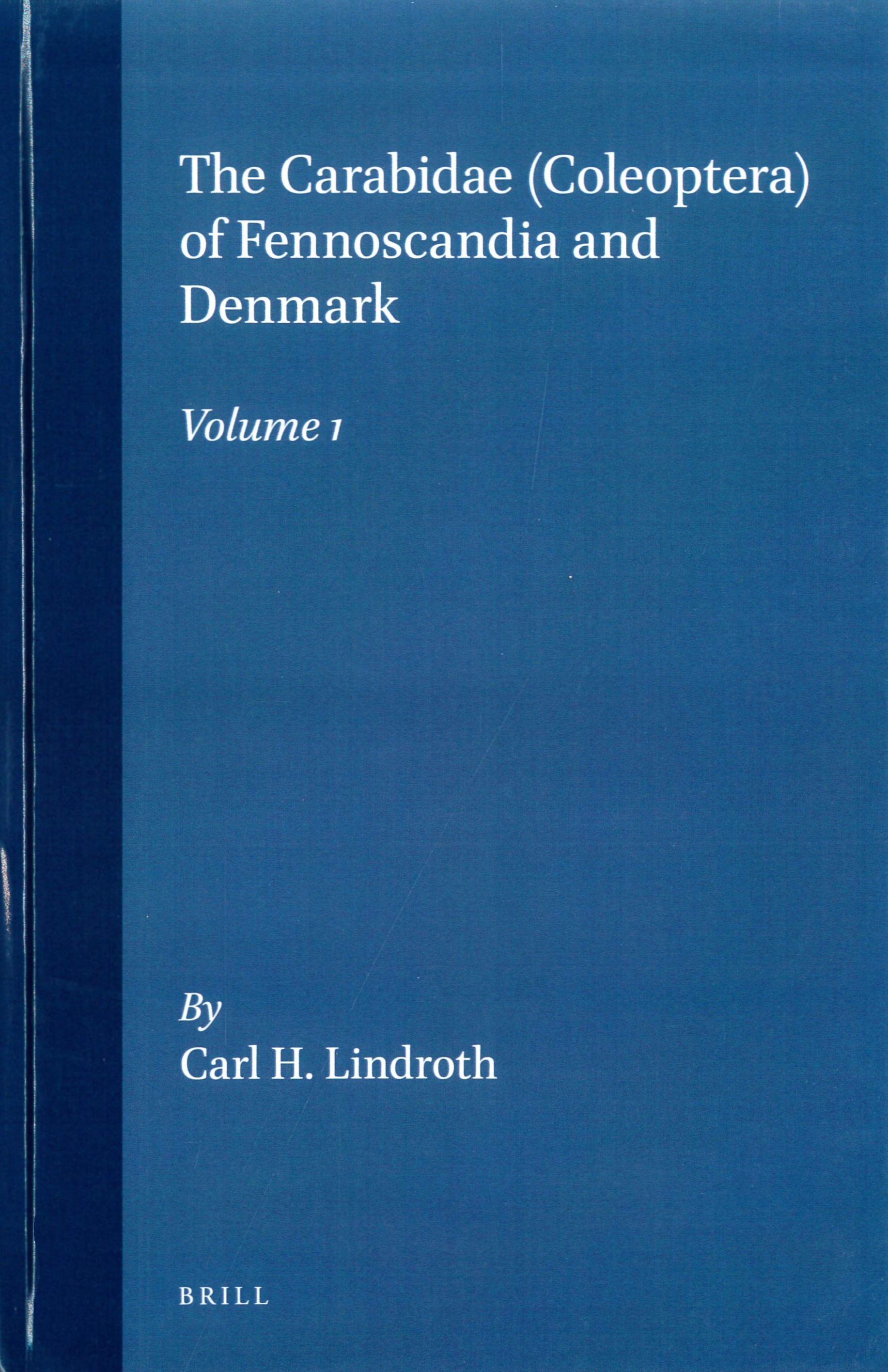 The Carabidae (Coleoptera) of Fennoscandia and Denmark, Volume 1