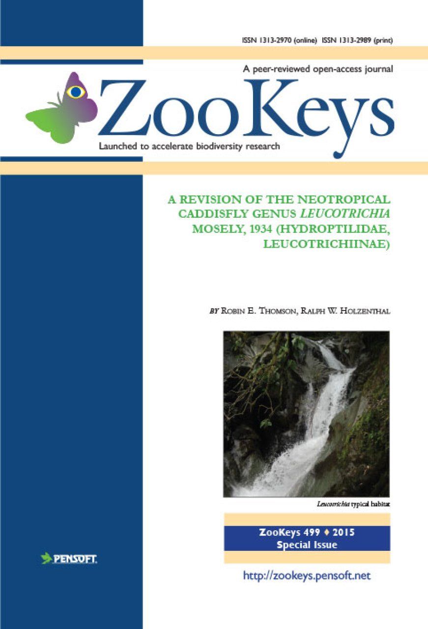 ZooKeys 499: A Revision of the Neotropical Caddisfly Genus Leucotrichia Mosely, 1934 (Hydroptilidae, Leucotrichiinae) 