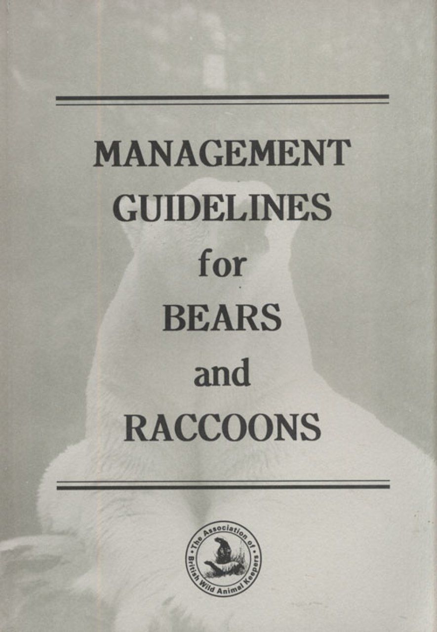 Management Guidelines for Bears and Raccoons