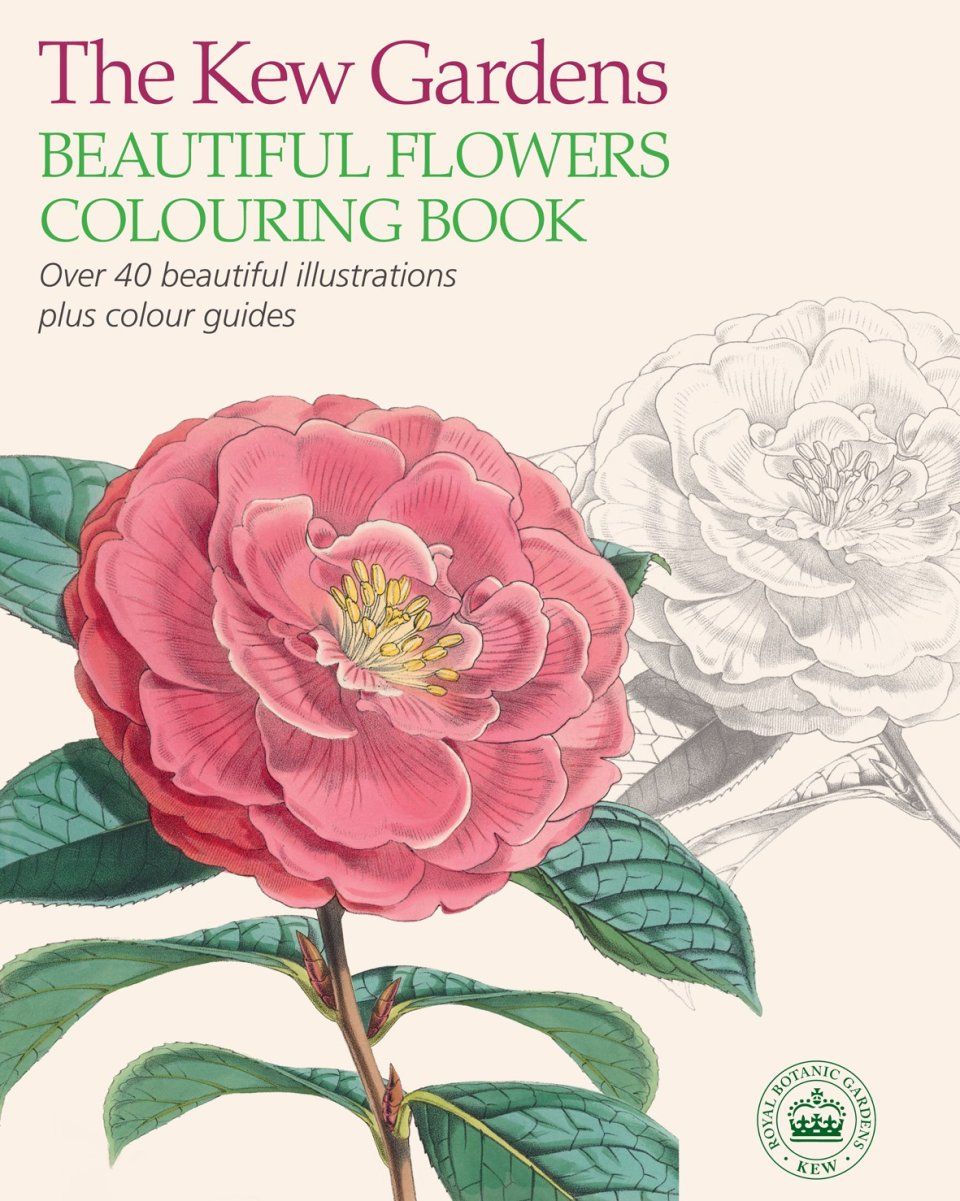 The Kew Gardens Beautiful Flowers Colouring Book