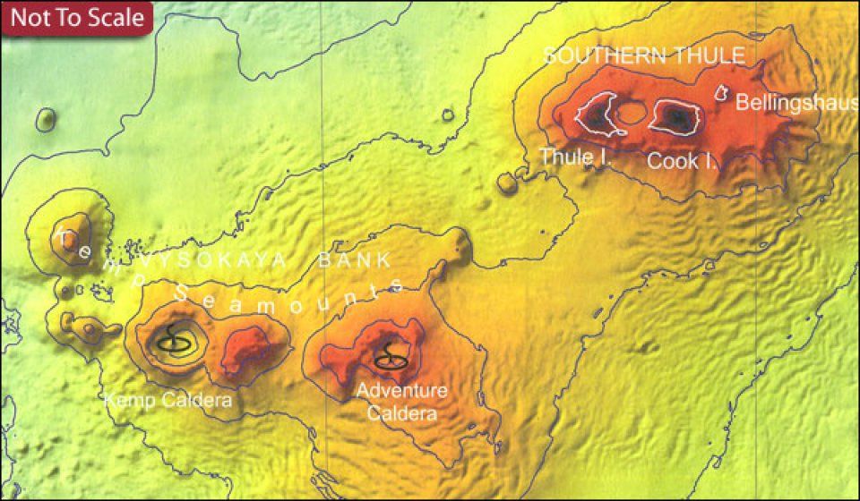 Bathymetry and Geological Setting of the South Sandwich Islands Volcanic Arc