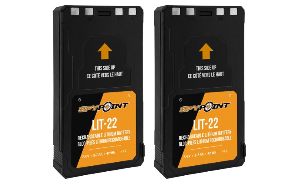 Spypoint® LIT-22 Rechargeable Lithium Battery – Twin Pack