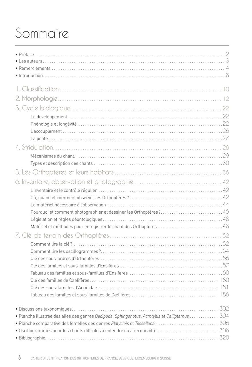 Cahier d&#039;Identification des Orthoptères de France, Belgique, Luxembourg &amp; Suisse [Identification Guide to the Orthoptera of France, Belgium, Luxembourg and Switzerland]
