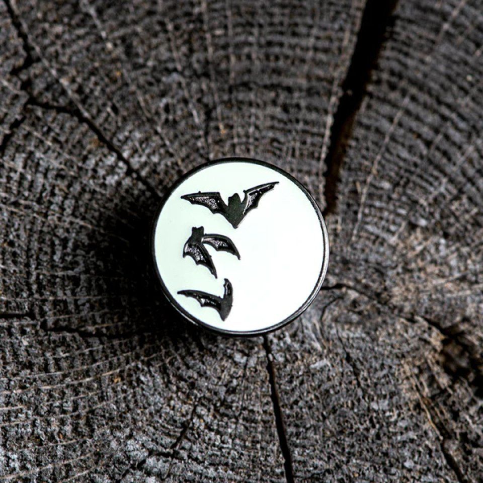  Bat Moon Enamel Pin