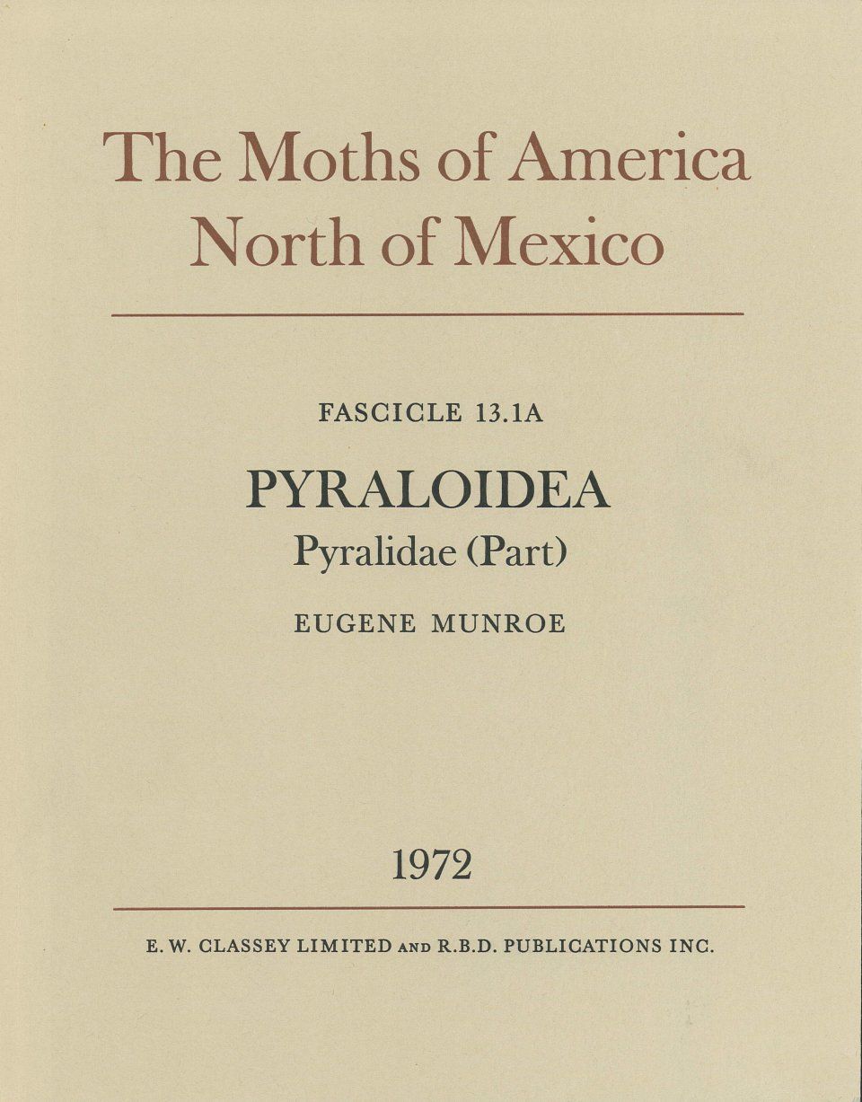 The Moths of America North of Mexico, Fascicle 13.1A: Pyraloidea: Pyralidae (Part): Scopariinae and Nymphulinae