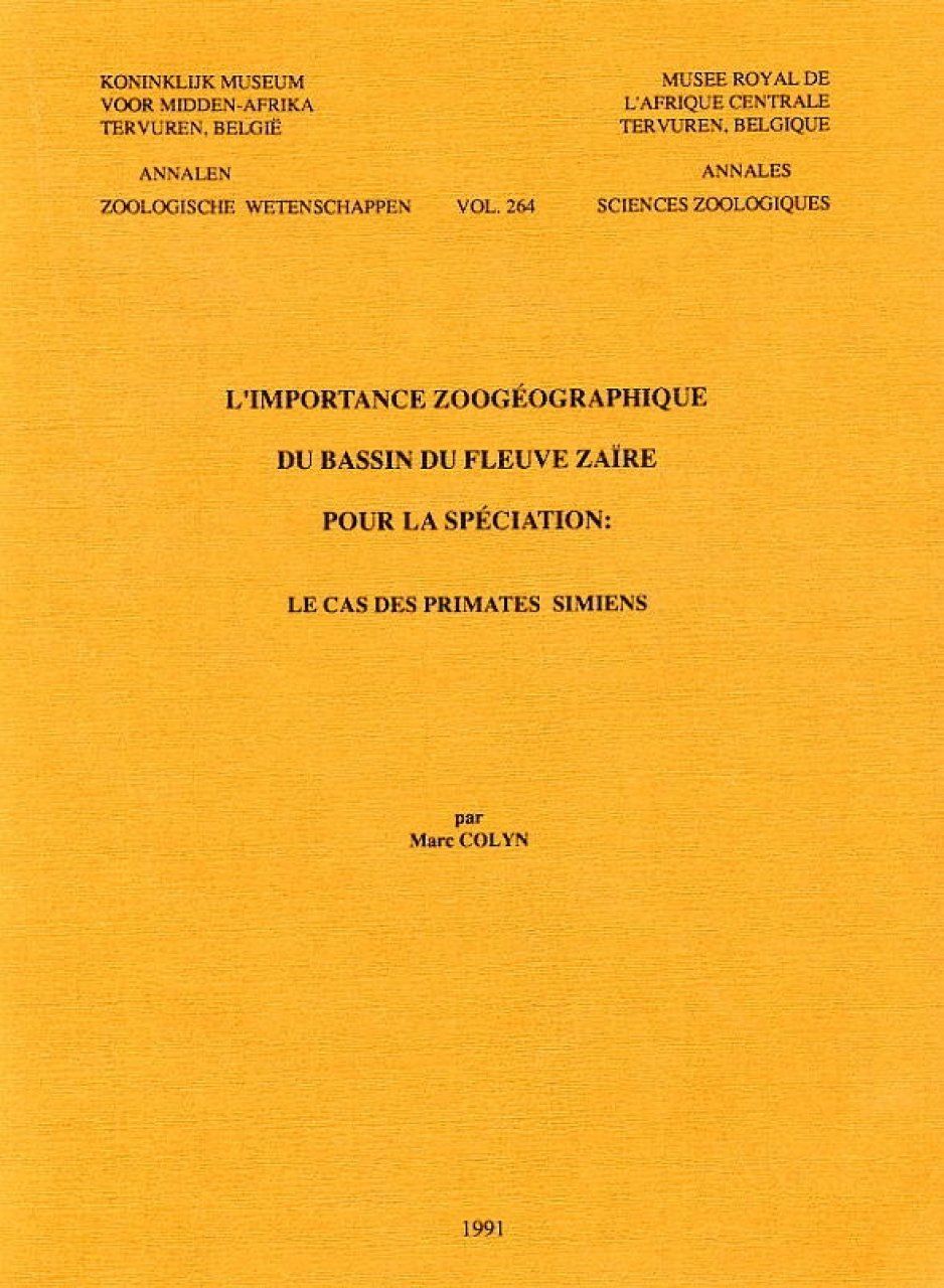 L&#039;Importance Zoogeographique du Bassin du Fleuve Zaire pour la Speciation