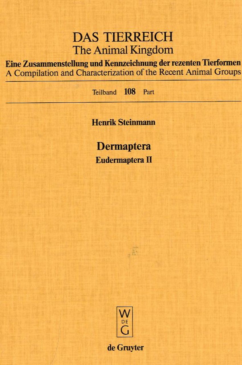 Dermaptera. Eudermaptera II [English]