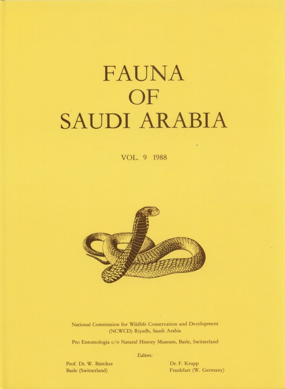 Fauna of Saudi Arabia, Volume 9