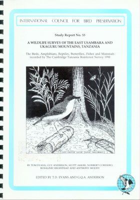 A Wildlife Survey of the East Usambara and Ukaguru Mountains, Tanzania
