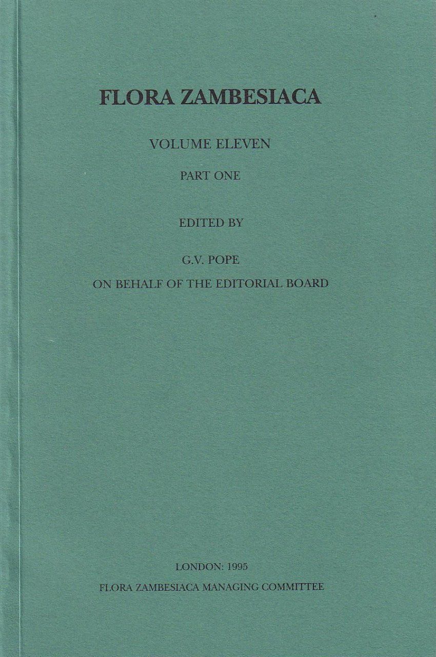 Flora Zambesiaca, Volume 11, Part 1: Orchidacea