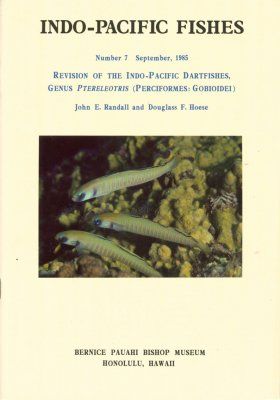 Revision of the Indo-Pacific Dartfishes, Genus Ptereleotris (Perciformes: Gobioidei)