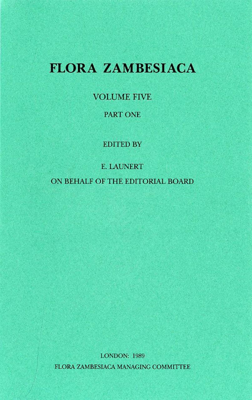 Flora Zambesiaca, Volume 5, Part 1: Rubiaceae, subfamily Rubioideae