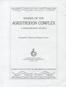 Snakes of the Agkistrodon Complex: A Monographic Review [Plate Section Only]