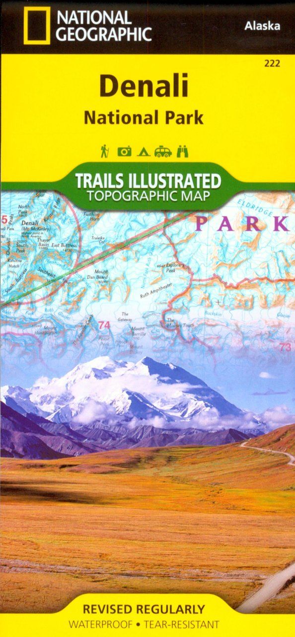 Alaska: Map for Denali National Park &amp; Preserve