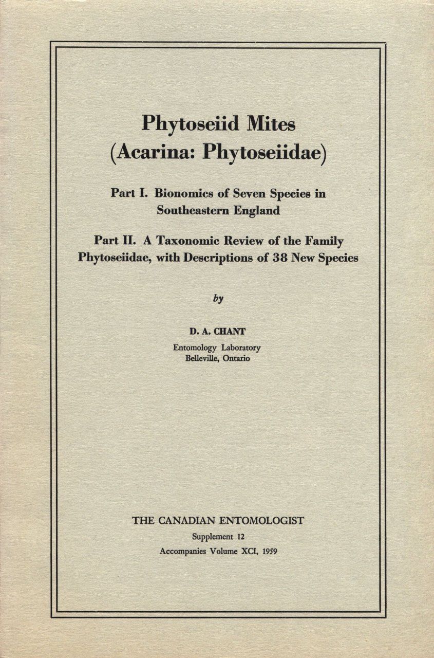 Phytoseiid Mites (Acarina: Phytoseiidae)