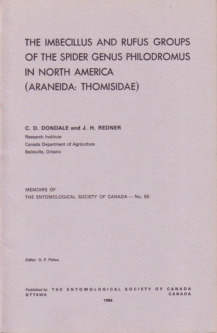 The Imbecillus and Rufus Groups of the Spider Genus Philodromus in North America (Areneida: Thomisidae)
