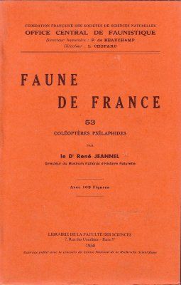 Faune de France, Volume 53: Coléoptères, Psélaphides